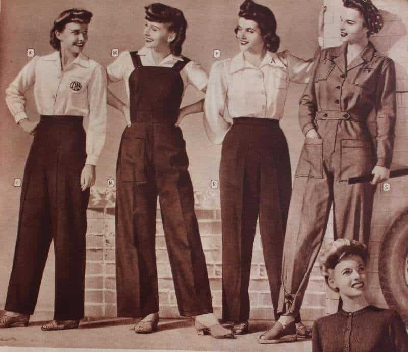 fashion wanita era 1940