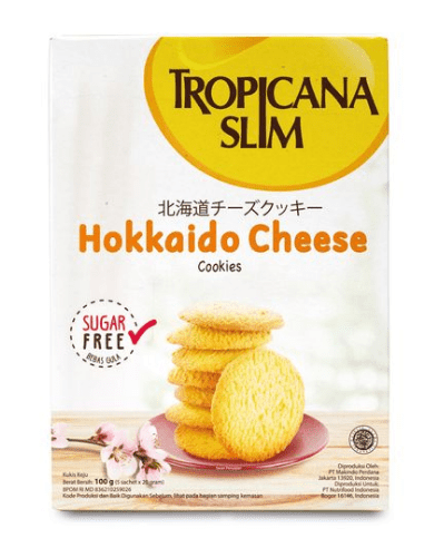 Jajanan rendah kalori
Tropicana Slim Hokaido Cheese Cookies 