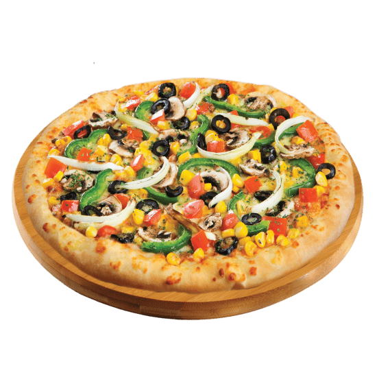 Topping Domino's Pizza Veggie Mania
