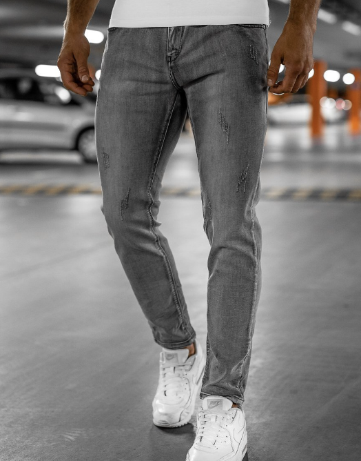 slim fit jeans aki-laki