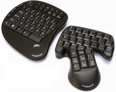 Keyboard Klockenberg berbeda dari jenis-jenis keyboard lainnya dengan memisahkan keyboard untuk tangan kanan dan kiri