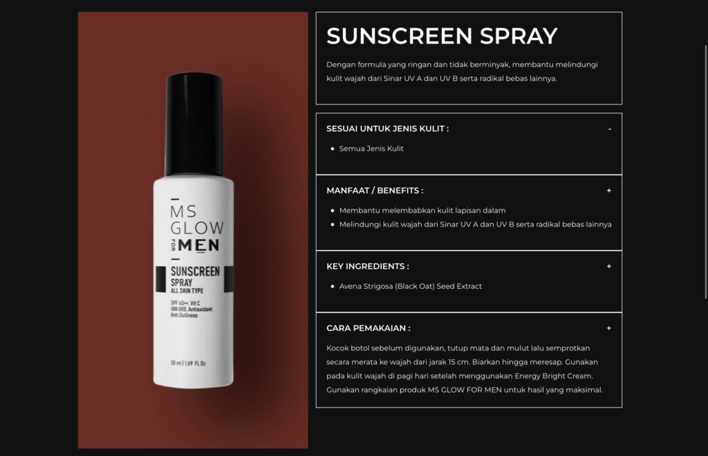 Manfaat sunscreen produk