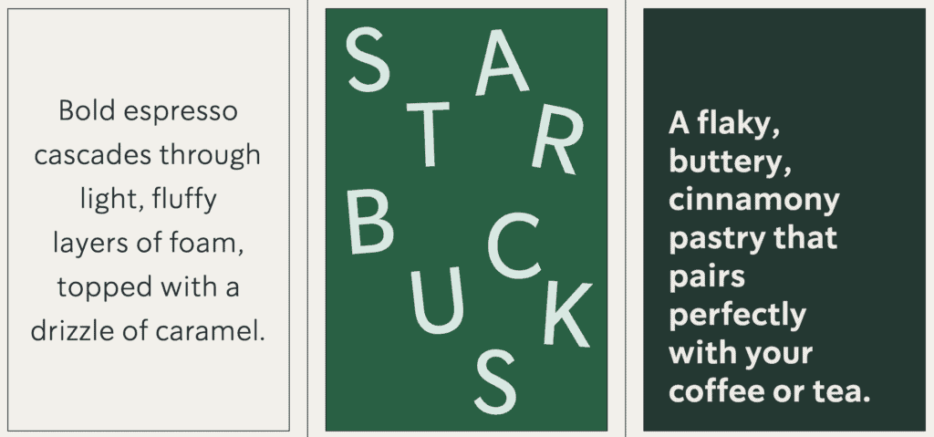 Typography Starbucks