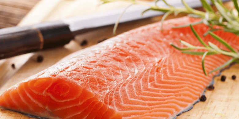 ikan salmon segar